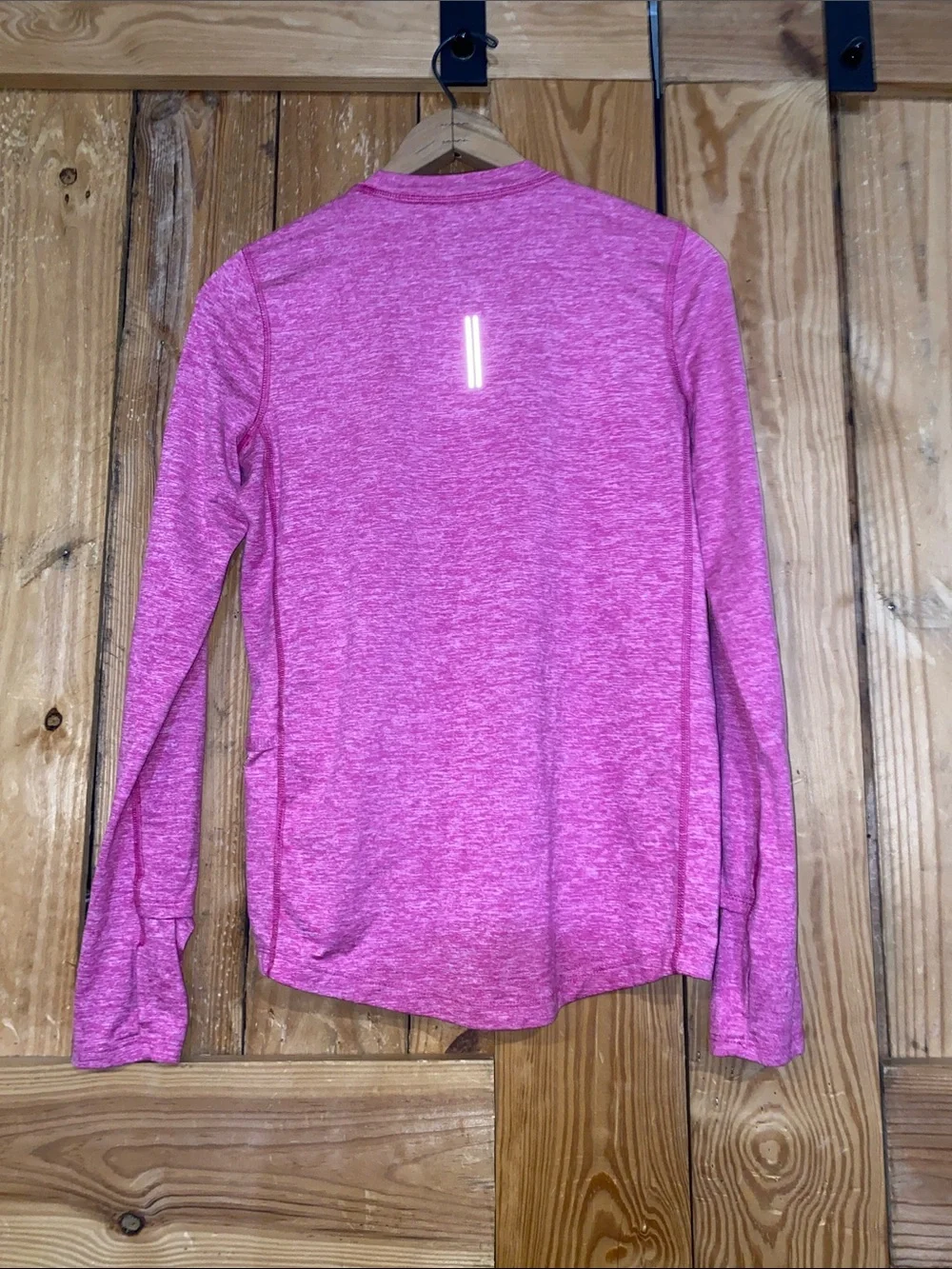 Nike Pink Heather Performance Long Sleeve Top